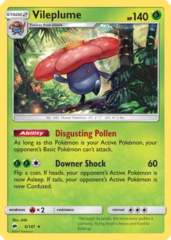 This item is currently out of stock! Vileplume -- Burning Shadows Pokemon Card Review ...