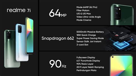 Features 6.5″ display, snapdragon 662 chipset, 5000 mah battery, 128 gb storage, 8 gb ram, corning gorilla glass. Realme 7i Now Official: 90Hz, 64MP Quad-Cam, 5000mAh for ...