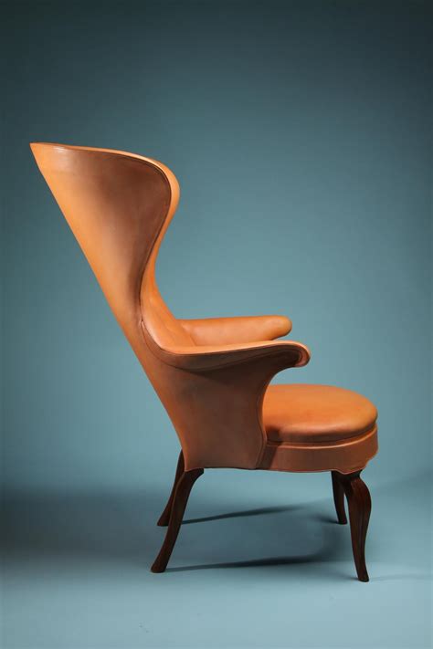 High Backed Wing Chair Designed By Frits Henningsen Denmark 1940s — Modernity