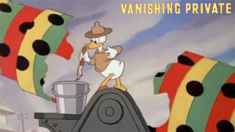 The Vanishing Private 1942 Disney Donald Duck Wwii Cartoon Short Film