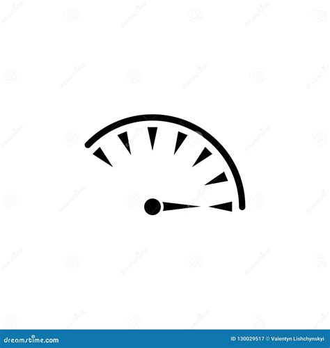 Speed Icon Vector Symbol On White Background Stock Illustration