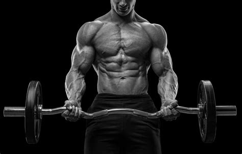 Wallpaper Muscle Muscle Rod Background Black Muscles Press Gym