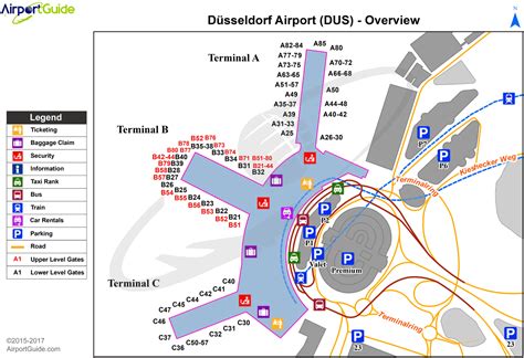 Düsseldorf Düsseldorf International Dus Airport Terminal Maps