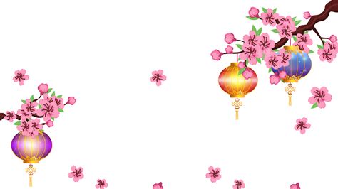 베트남 새해 복숭아 랜턴 국경 꽃 베트남 새해 연하 Png 일러스트 및 Psd 이미지 무료 다운로드 Pngtree