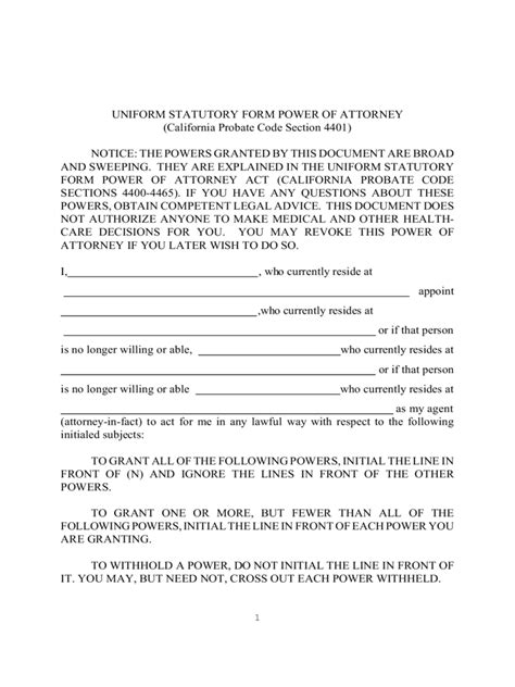 Sample Power Of Attorney Form California Sample Power Of Attorney Blog