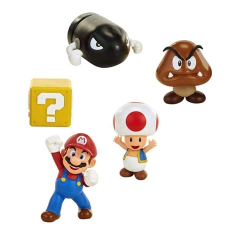 World Of Nintendo Pack 5 Figurines Super Mario New Bros U Acorn