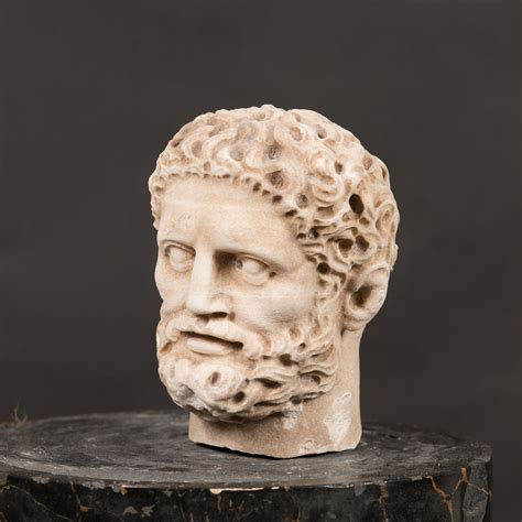 Roman School Roman Male Bust Bearded Man Mutualart