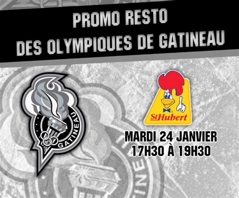 Promo resto: St-Hubert - Les Olympiques de Gatineau