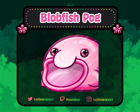 Twitch Emote Blobfish Pog Poggers Discord Sticker Emote Etsy