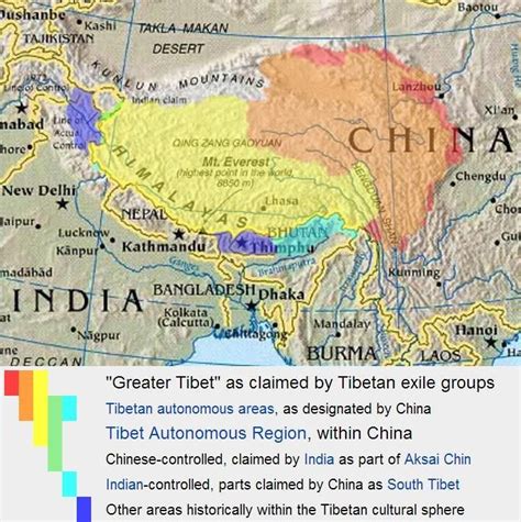 Plateau Of Tibet China Map Plant Reference