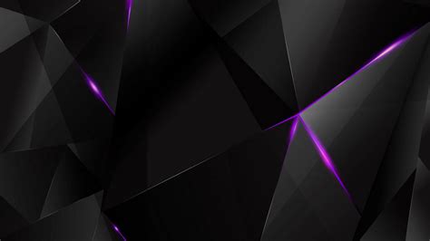 Wallpapers Purple Abstract Polygons Black Bg By Kaminohunter On