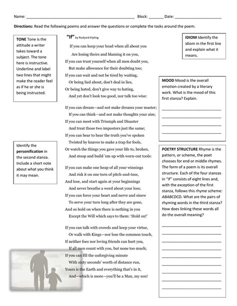 Unit 2 1027 Poetry Practice Worksheet