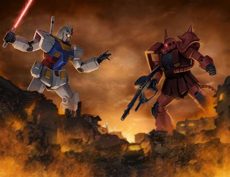 Gundam Vs Zaku By Samdelatorre On Deviantart