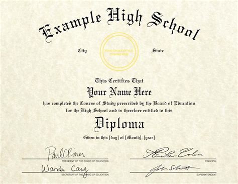 40 Printable High School Diploma Desalas Template