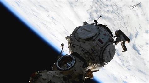 cosmonauts complete spacewalk to integrate russian prichal module with space station