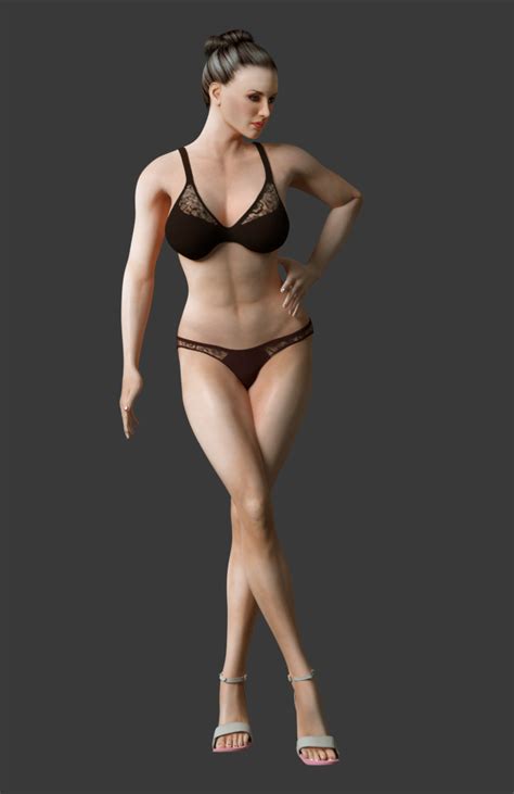 D Model Game Ready Rigged Female In Blender Cgtrader My Xxx Hot Girl