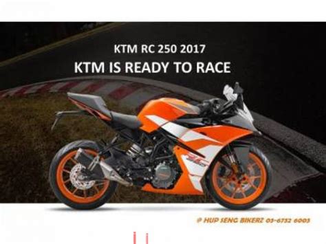 Ktm rc 250 motor merupakan sepeda motor yang memiliki suspensi depan menggunakan wp upside down dengan diameter 43 mm dan suspensi belakang knalpot system underbelly exhaust muffler mampu menahan dan melalui banjir dengan ketinggian 50 cm. 2019 KTM RC 250, RM21,500, New KTM Motorcycles, KTM Kuala ...