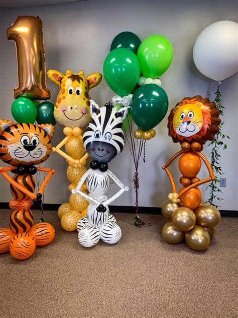 Balloon Safari Animals Jungle Theme Birthday Party Jungle Theme