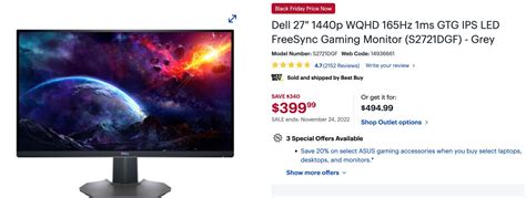Dell 27 Gaming Monitor At Best Buy Canada Or Dellca 39999 Hot