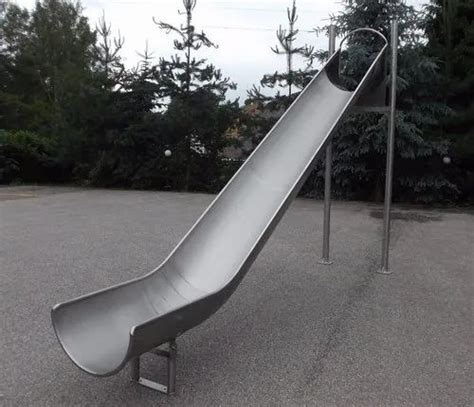 Silver Straight 9feet Stainless Steel Playground Slide At Rs 40000