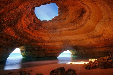 Benagil Sea Caves Algarve Portugal Benagil Is A Small Po Flickr
