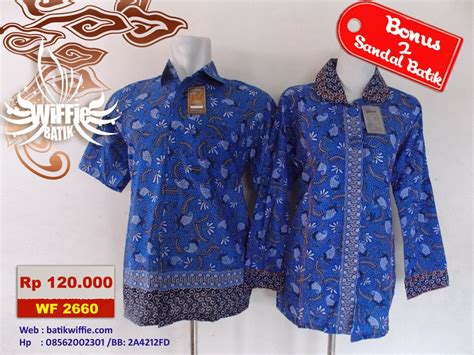 Batik Couple Warna Biru