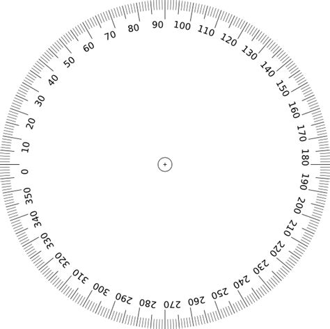 16 Useful Printable Protractors Kittybabylovecom Transparent 360