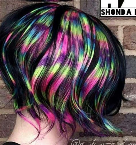 Best 25 Multi Coloured Hair Ideas On Pinterest Blue