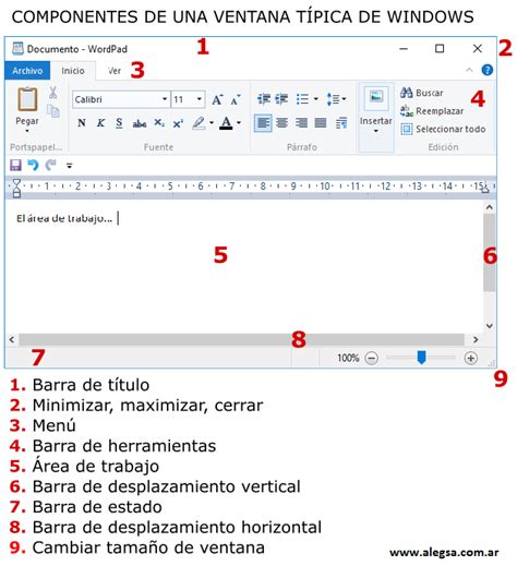 Elementos De L A Ventana Principal De Microsoft Word