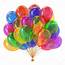 Colorful Helium Balloons Bunch Party Decoration Multicolor — Stock 