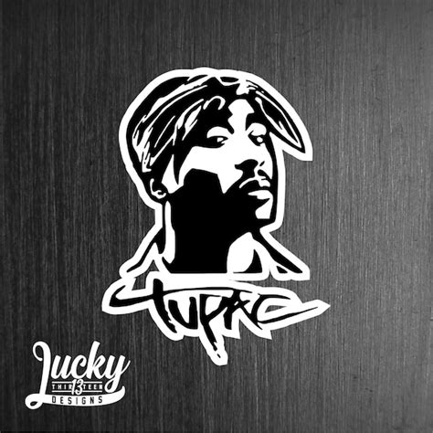 Tupac Vinyl Decal Etsy Uk