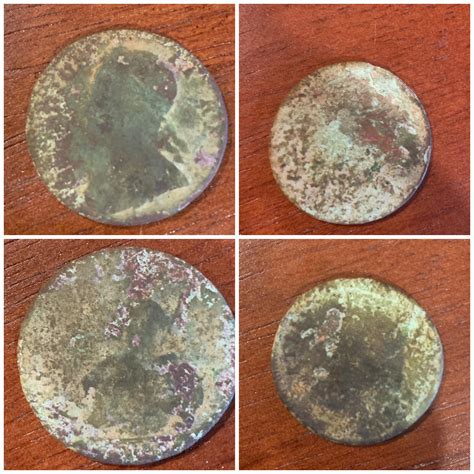 Found 2 Very Old Coins Today I Believe The One On The Left Is A