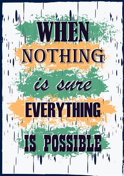 Everything Is Possible Poster Stock Illustration Illustration Of