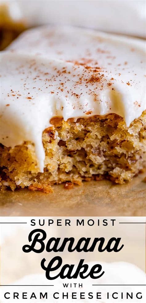 Pour the banana cake batter in the prepared loaf pan. Easy Banana Cake with Cream Cheese Frosting from The Food ...