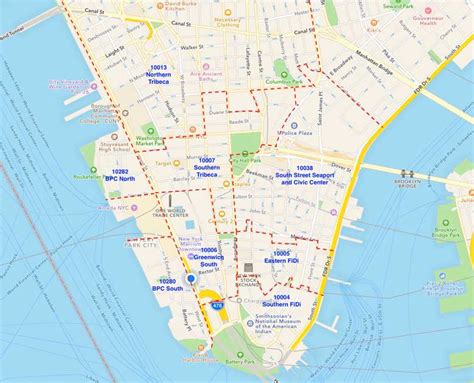 Zip Code Map Of Manhattan New York Map Of World