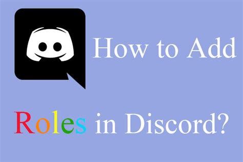 Tutorials How To Add Assign Edit Remove Roles In Discord Minitool Hot