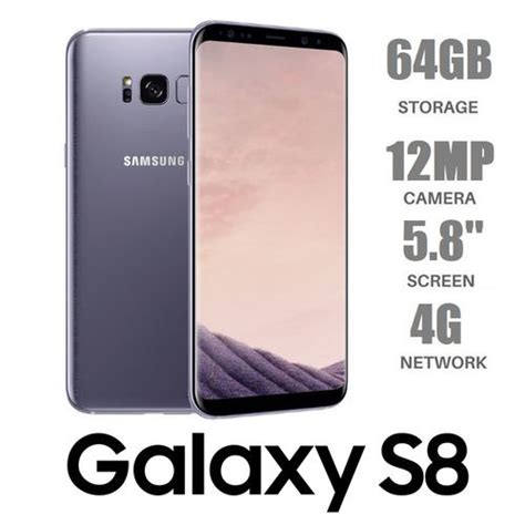 Samsung Galaxy S8 58 4gb Ram 64gb Rom 12mp Single Sim