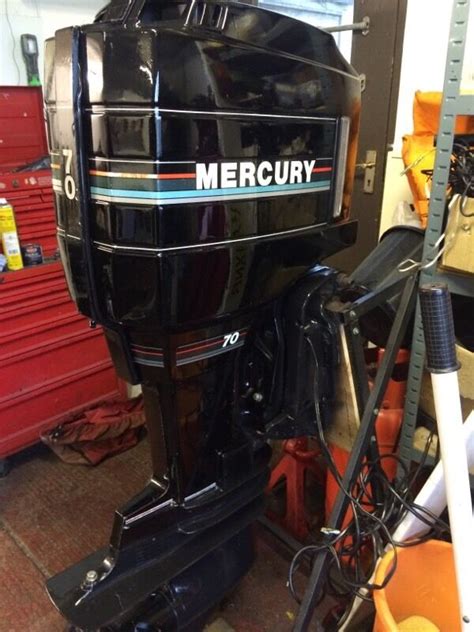 Mercury 70 Hp 2 Stroke Longshaft Outboard With Power Trim And Oil
