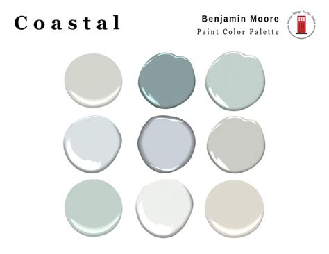 Coastal Home Color Palette Interior Paint Palette Etsy In 2021