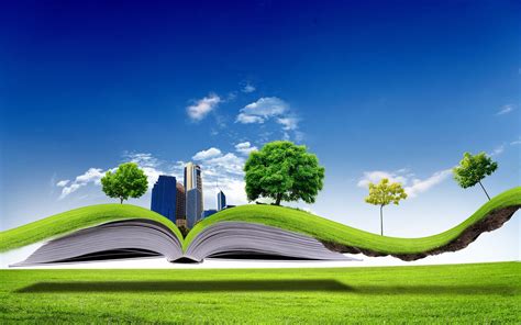 All Nature In One Book 3d Wallpaper Awesome 3d And Hd Rendered