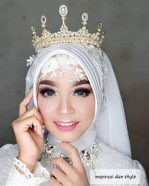 10 inspirasi model mahkota pengantin wanita muslimah berhijab fashion