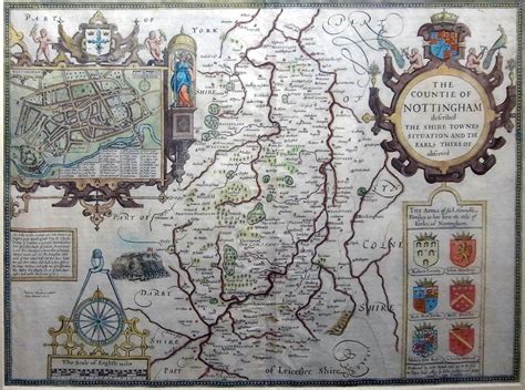 Nottinghamshire The Antique Map Shop Ltd