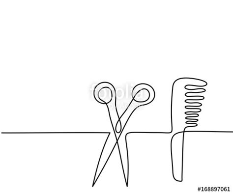 Scissors And Comb Drawing At Explore Collection Of