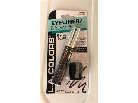 La Colors Eyelinerbrow Pencil With Sharpner Blackbrown 0035 Oz1