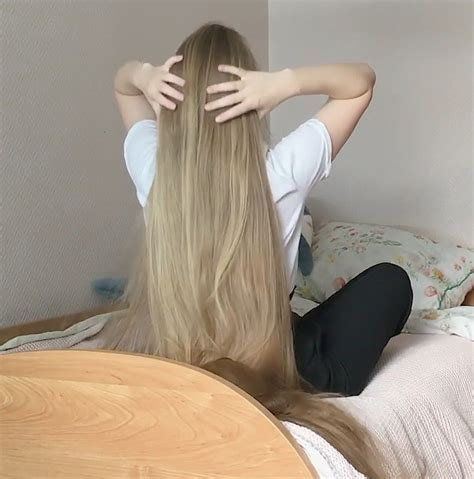 Video Blonde Silk Display Long Hair Styles Long Hair Girl Blonde