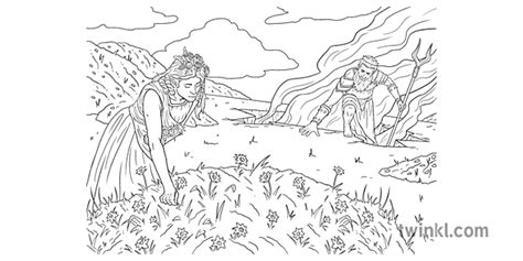 Persephone Picking The Flower People Hades Narcissus Greek God Mythology