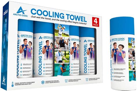 Arctic Cool Cooling Towel 4 Pack Sports And Outdoors