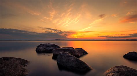 3840x2160 Summer Dusk Rocks 5k 4k Hd 4k Wallpapers Images