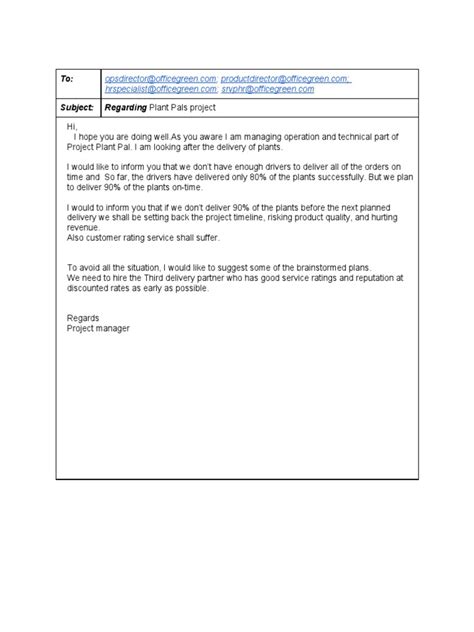 Activity Template Escalation Email Pdf