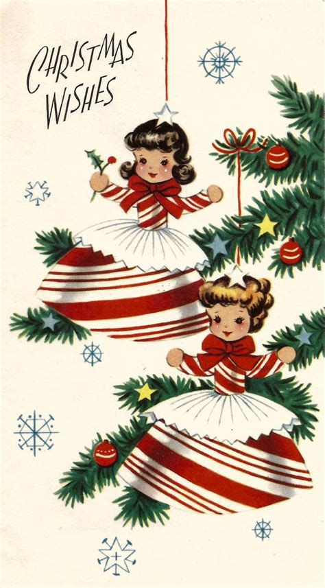 Free Printable 1950s Vintage Christmas Cards
